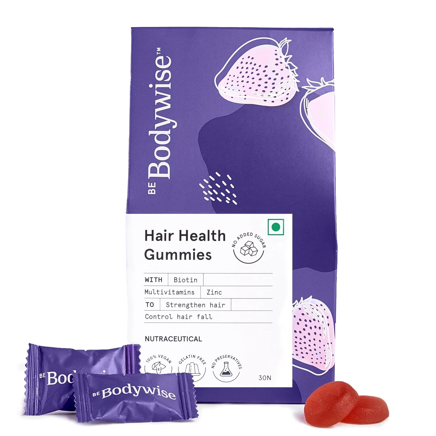 Be Bodywise Biotin Hair 30 Gummies 1.webp
